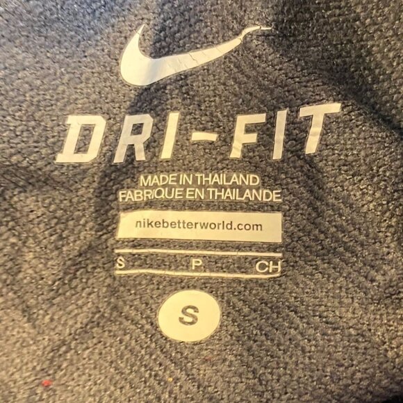 Nike Men's Sweatpants Small Gray Dri-Fit Joggers with Drawstring Waist - Picture 3 of 12